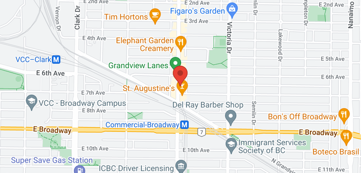 map of 414 2250 COMMERCIAL DRIVE